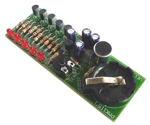 Velleman Pocket VU Meter electronic kit requires assembly Audio LED