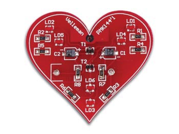 Surface mount flashing LED Sweetheart kit