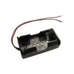 AA Battery Holder - 2 Cells, Wire Leads