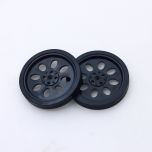 70mm Plastic wheel with rubber tire for arduino