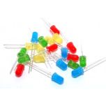 :LED Assortment 80 pieces 5mm, 3mm Red, Blue, Yellow, Orange, Green
