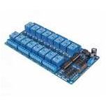 16 relays on one card, logic level inputs, 5 volt coils. image
