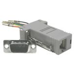 RJ45 DB9 MODULAR PHONE JACK TO RS232 ADAPTER image