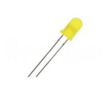 5mm yellow diffused LED 10 piece pack