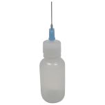 1oz polyethylene dispensing bottle with stainless steel needle