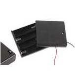 4 AA Battery Holder with Switch and wire leads image