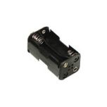 4 AA Battery Holder with snap terminals image