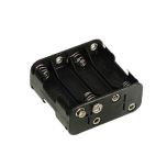 8 AA Battery Holder with snap terminals image