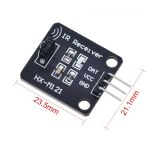 38 Khz IR receiver module mounted to a small breakout board