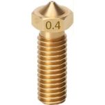 V6 Volcano Brass Nozzle, 0.4mm