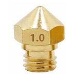MK10 Brass Nozzle, M7 Thread, 1.0mm