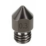 HS Steel Nozzle, M6 Thread, 0.3mm