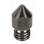 HS Steel Nozzle, M6 Thread, 0.4mm