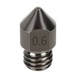HS Steel Nozzle, M6 Thread, 0.6mm