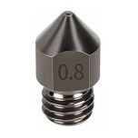 HS Steel Nozzle, M6 Thread, 0.8mm