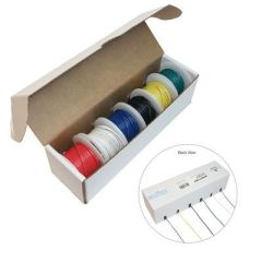 Hookup Wire Kit, 6 Colours, 22AWG, Stranded Core image