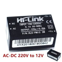 100 - 240VAC 12 VDC 0.25Amp output switching power supply.