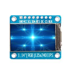 1.14 inch 135 x 240 RGB TFT IPS LCD Module 7pin ST7789 Chip