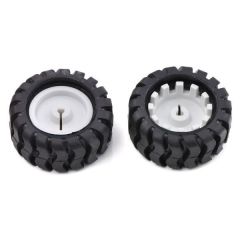 40mm Plastic wheel with rubber tire for micro metal gearing motor