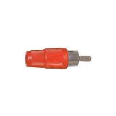 RCA Plug - Plastic 4mm, Red, Pkg/100 image