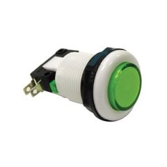 Game Switch - SPDT Round Green Lens, On-(On), Illuminated image