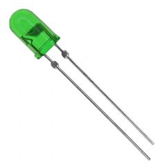5mm Green diffused LED 10 piece pack