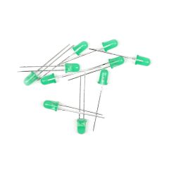 5mm Green diffused LED 10 piece pack