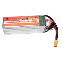 LiPo Rechargeable Battery 2600mAh 22.2V 35c 