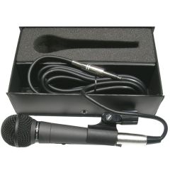 Diecast professional uni-directional microphone.