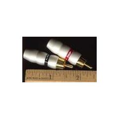 Silver Phono Plug Pair (Gold Plated) image