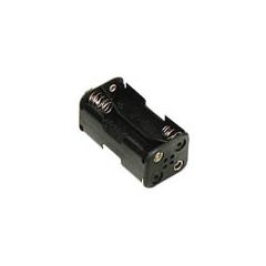 4 AA Battery Holder with snap terminals image