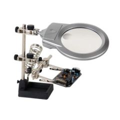 Helping Hands w Magnifier, LED Light, Soldering Stand image