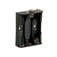 BATTERY HOLDER FOR 3 x AA-CELL (WITH SNAP TERMINALS