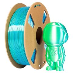 Bi Color Silk Gradient Blue + Green 3D Filament 1KG