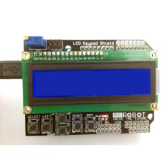 2 x 16 LCD shield display with buttons for Arduino