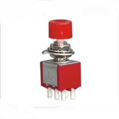 6 Pin Push Button Switch Daier DS-622 ON (ON) Momentary 6mm 6pins solder