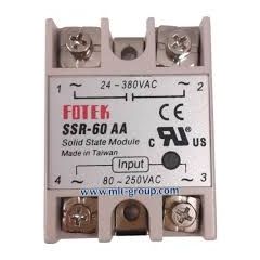 SSR-60DA Solid State Relay Note：DA Means Direct Current Controlled Alternating Current