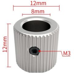40T SS Extrusion Gear (ID 8mm)