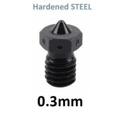E3D Steel Nozzle, 0.3mm
