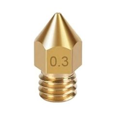Flat Brass Nozzle, 0.3mm