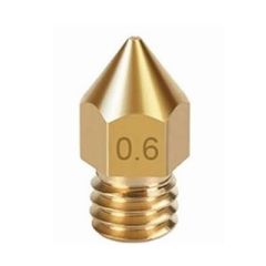 Flat Brass Nozzle, 0.6mm