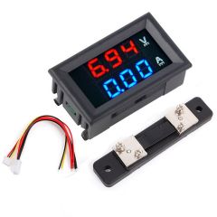 LED volt and amp meter with 50A external shunt