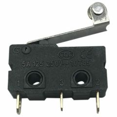 Micro Limit Switch with Roller, Miniature 5A