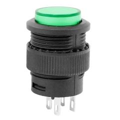 Push Button Switch Green LED OFF ON image