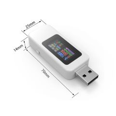 10 in 1 DC USB Tester Current 4-30V Voltage Meter Timing Ammeter Digital Monitor Cut-off