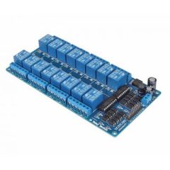 16 relays on one card, logic level inputs, 5 volt coils. image