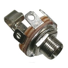 1/4 inch CHASSIS JACK Mono chassis jack. 9mm mounting hole