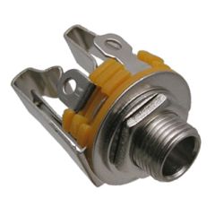 1/4 inch CHASSIS JACK Stereo chassis jack with switch. 9mm mounting hole