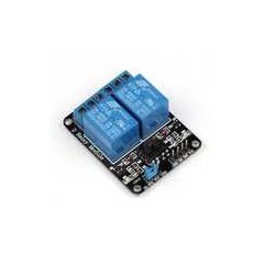 Dual relay module, logic level input, 5 volt coil. image