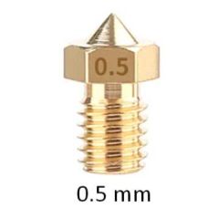 0.5 mm high precision printer nozzle